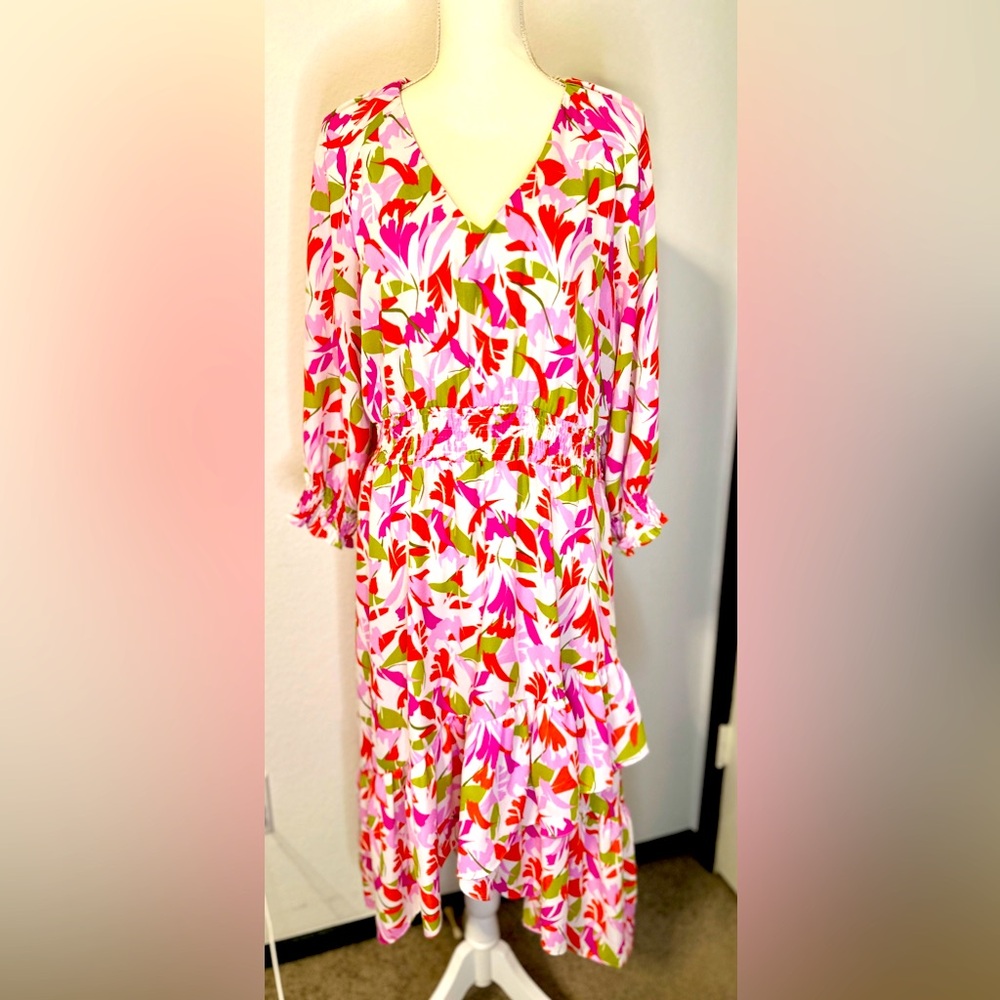 Madison Tara Floral Dress 💐size xl
